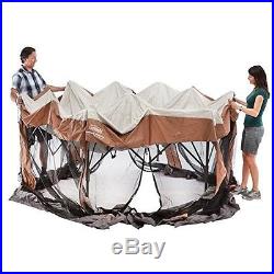 Gazebo Canopy Awning Instant Screened Shelter Outdoor Party Tent Beach Shade New