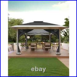 Gazebo Outdoor Canopy Shelter 12x12 Pop Up with Mosquito Netting 4 Stanbags Inst