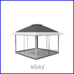 Gazebo Outdoor Canopy Shelter 12x12 Pop Up with Mosquito Netting 4 Stanbags Inst