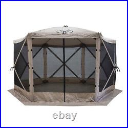 Gazelle GG601DS Pop Up Portable 8 Person Camping Gazebo Day Tent with Mesh Windows