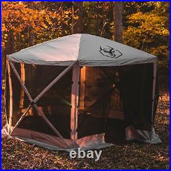 Gazelle GG601DS Pop Up Portable 8 Person Camping Gazebo Day Tent with Mesh Windows