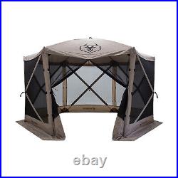 Gazelle Pop Up Portable 8 Person Camping Gazebo Day Tent with Mesh Windows (Used)