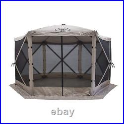 Gazelle Tents G6 8 Person 12 by 12 Pop Up 6 Sided Portable Hub Outdoor Gazebo