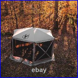 Gazelle Tents G6 8 Person 12 by 12 Pop Up 6 Sided Portable Hub Outdoor Gazebo