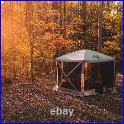 Gazelle Tents G6 8 Person 12 by 12 Pop Up 6 Sided Portable Hub Outdoor Gazebo