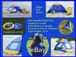 Genji Sports Pop Up Family Beach Tent And Beach Sun shelter sun protection