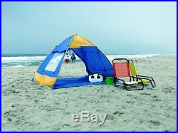Genji Sports Pop Up Family Beach Tent And Beach Sunshelter, Free Shipping, New