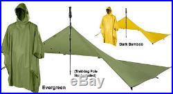 Golite Poncho Tarp Evergreen ultralight backpacking rain gear and tarp