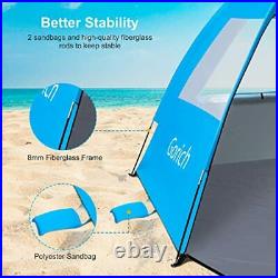 Gorich Beach Tent UV Sun Shelter Lightweight Beach Sun Shade Canopy Cabana Be