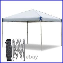 Gray 12 x 12 Outdoor Canopy Instant Set Up Cover Gazebo Tent Patio Garden Shade