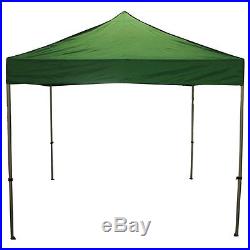 Green 10' x 10' Fast Shade Instant Pop Up Gazebo Canopy / Folding Tent, Complete