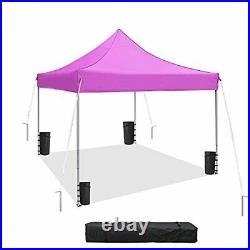 Greesum Patio Pop up Canopy Tent Commercial Instant Shelter with Wheeled Carr