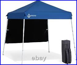 Guid. Sand Bags 6'x6' Top / 8'x8' Base Backpack Pop-up Canopy with Sunwall