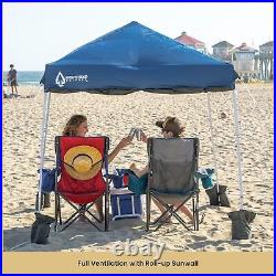 Guid. Sand Bags 6'x6' Top / 8'x8' Base Backpack Pop-up Canopy with Sunwall