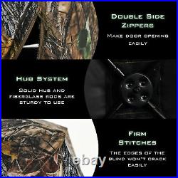 Gymax 3 Person Portable Hunting Blind Pop-Up Ground Blind withTie-downs & Carrying