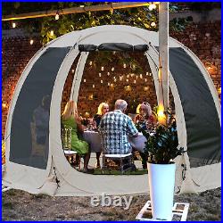 H&ZT Screen House Room Privacy Screen Pop Up Canopy 10/12FT Grill Gazebo Tents