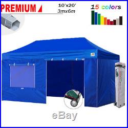 Heavy Duty 10X20 Outdoor EZ Pop Up Canopy Gazebo Party Marquee Tent with4 Walls