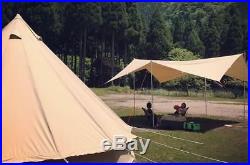 Heavy Duty Canvas Tarp 13 ft x 20 ft (4x6 Meter) Waterproof Shelter Camping