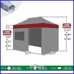 Heavy Duty Ez Pop Up Canopy 10x15 Commercial Instant Outdoor Tent WithSidewalls