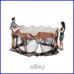 INSTANT SCREENED CANOPY TENT CAMPING SHELTER SCREEN HOUSE OUTDOOR GAZEBO 12x10