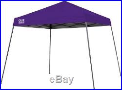 Instant Canopy 10 x 10 ft. Collapsible Purple Slant Leg Pop Up Tent Quik Latch
