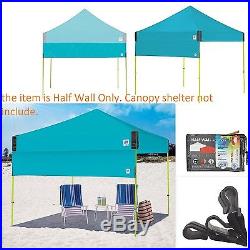 Instant Canopy Tent 10X10 Half Wall Outdoor Pop Up Gazebo Patio Beach Sun Shade
