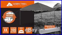 Instant Canopy Tent 10x10 Ozark Trail Outdoor Sun Camping Shade Patio Beach Yard