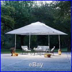 Instant Canopy Tent 14x14 Patio Garden Sun Shade Outdoor Shelter LED Light Trail