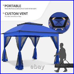 Instant Gazebo Tent with Mosquito Netting Outdoor Canopy Shelter with 121 Square