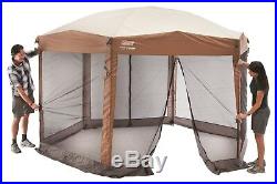 Instant Screened Canopy Gazebo 12 x10 ft Hex Camping Outdoor Shelter Portable