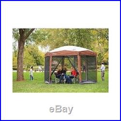 Instant Screened Canopy Gazebo 12x10 Outdoor Patio Shelter Sun Tent Backyard