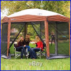 Instant Screened Canopy Gazebo 12x10 Shelter Back Yard Camp Site Sporting Event