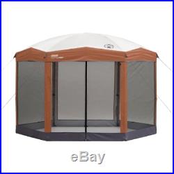 Instant Screened Canopy Gazebo Outdoor Camping Shelter Family 12x10 Hex Tent