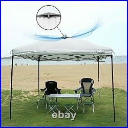 KAMPKEEPER Pop-up-Canopy-Tent-10'x10' Air Vent on The Top 4 Sand Bags UPF 50+