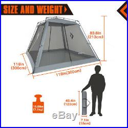 KingCamp Outdoor Instant 10 x 10 Feet Screen House Sun Shlter Beach Camping Tent