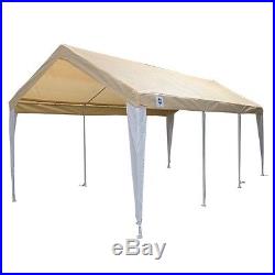 King Canopy 10' x 20' Fitted Cover with Legs Skirts 10' x 20' / Tan/White legs NEW