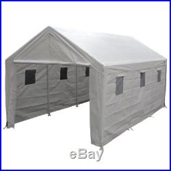King Canopy Hercules 10 x 20 Foot 8 Leg Universal Carport Shelter, White