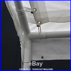 King Canopy Replacement Cover Top Silver 10' X 20' Car Truck