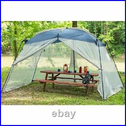 LARGE ROOF MESH SCREEN HOUSE Outdoor Garden Patio Camping Travel Tent Blue 13X9