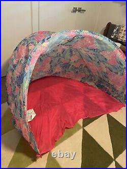 LILLY PULITZER NEW NIP Sun Shade Canopy Tent Fold Up Beach Please 50 XL