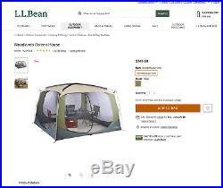 LL Bean Woodlands Screen House New with tags #256701