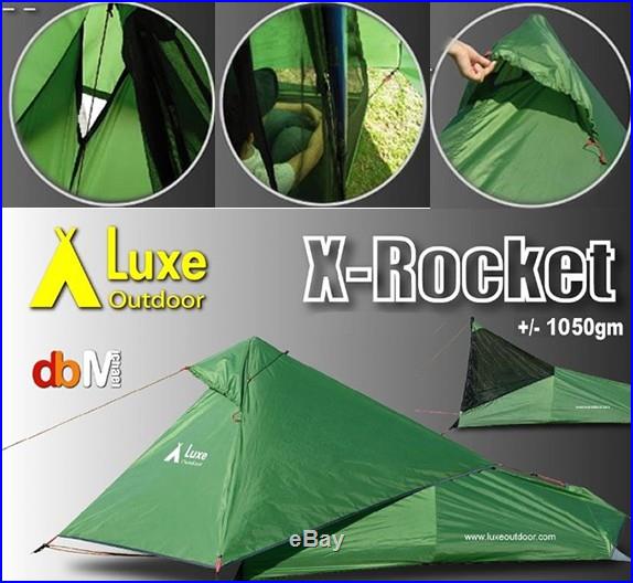 LUXE X-ROCKET Ultralight 1 man TENT Bivy Tarp Fly Sheet is Also a Poncho NEW