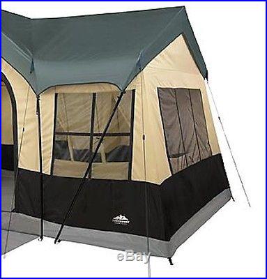 Large Camping Tents Outdoor Living 8 Person Family Cabin Closets Hiking Hunting