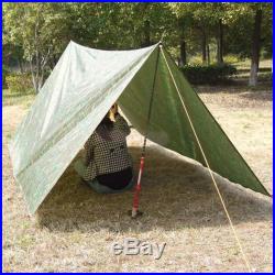 Large Waterproof Military Camping Tarp Awning Trail Tent Shelter Rain Cover