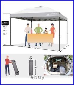 Leader Accessories 10x10 Instant Canopy Silver