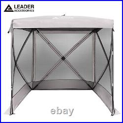Leader Accessories 4-Sided Tent Pop Up Square Camping Gazebo