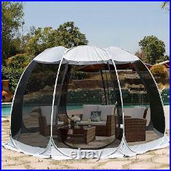 Leedor 12'x12' Screen House Tent Pop Up Mosquito Gazebo for Camping Outdoor