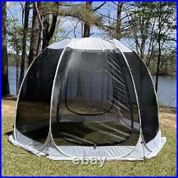 Leedor Gray Screen House Instant Tent Pop Up Gazebo Sun Shade Shelter Outdoor