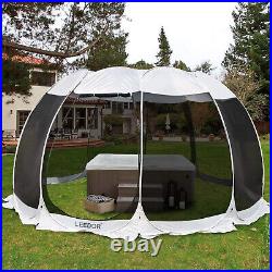 Leedor Screen House Canopy Tent Outdoor Gazebo Room Instant Pop Up 15'x15' Used