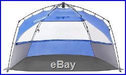 Lightspeed Outdoors Pop Up Sport Shelter Beach Tent Quick Compact Sun Shade Blue